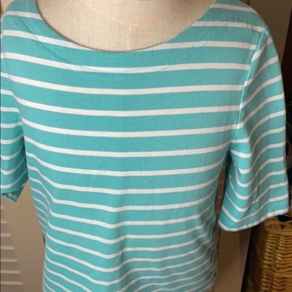 Gap Kids Teal Stripe Top - Picture 2 of 4